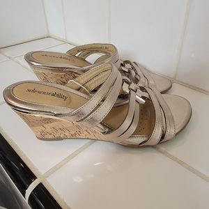 Solesenseability Silver Slip Ons